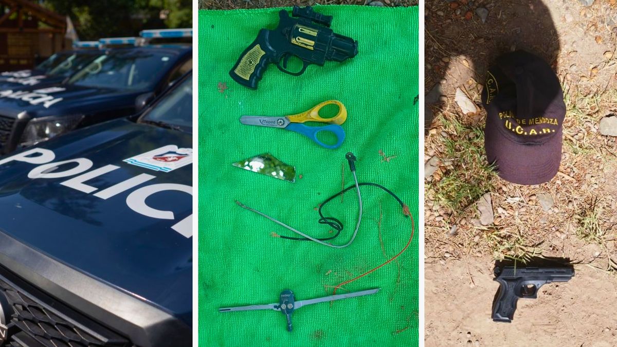 La Policía detuvo a 3 jóvenes en el parque San Martín y secuestró una réplica de un revólver