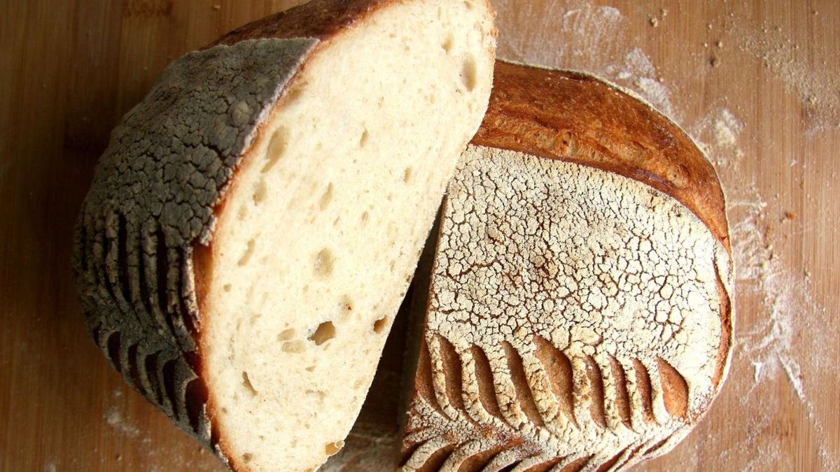 El pan de masa madre es una de las recetas más ricas y aromáticas de los panificados caseros.
