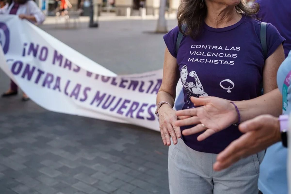 Mujeres en una concentración contra la violencia machista (Archivo). Crédito: EFE/Ramón de la Rocha.