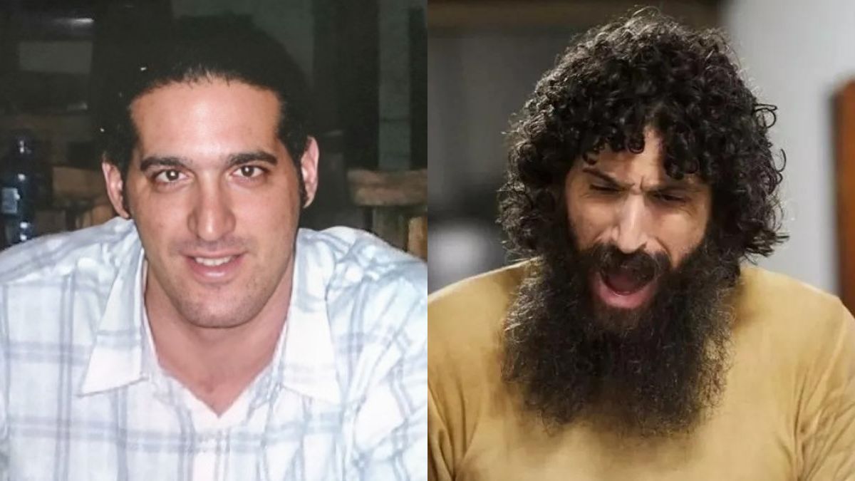 Antes y después. Gil Pereg cuando era un joven empresario y más tarde, ya detenido por el doble crimen. La foto de la izquierda es parte de una investigación del autor de esta nota.