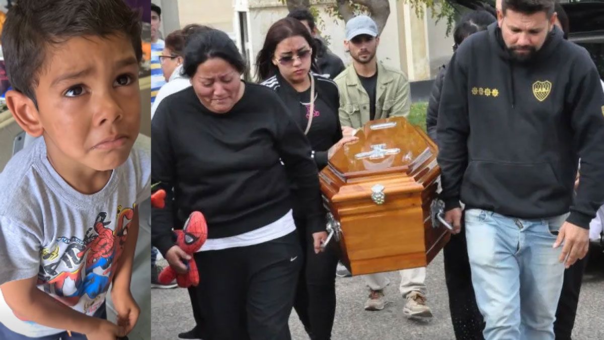 Una desgarradora despedida tras una muerte del niño de 4 años: un cajón pequeño y mucha angustia