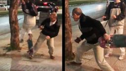 Se picó mal. Video: feroz pelea entre un skater y un peatón.