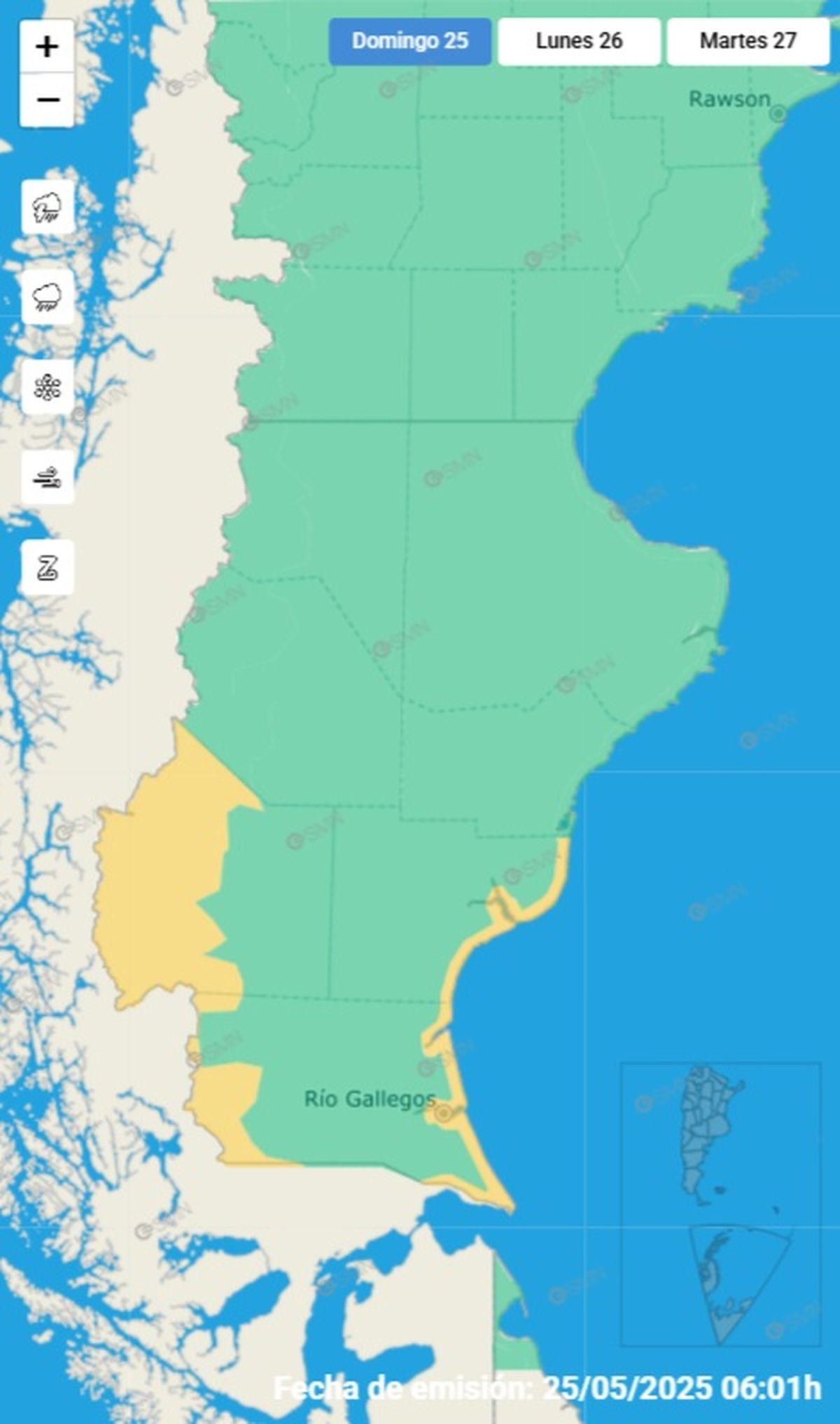 Esta es la provincia afectada Esta es la provincia afectada
