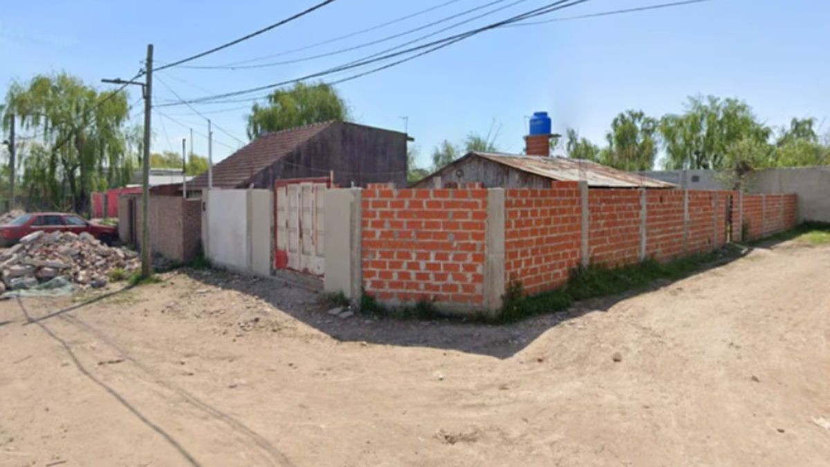 La casa donde ocurrió el trágico episodio, en el barrio Villa Luján, donde un hombre mató a mazazos a su pareja La casa donde ocurrió el trágico episodio, en el barrio Villa Luján, donde un hombre mató a mazazos a su pareja