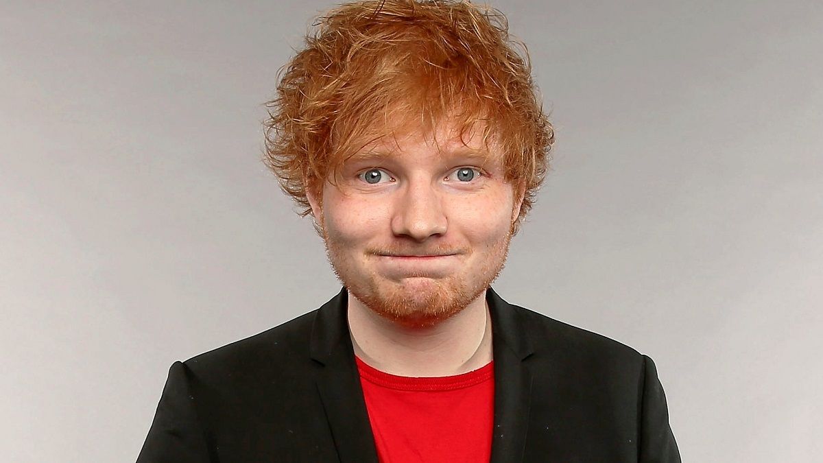 El cantante Ed Sherran, un pelirrojo indiscutido