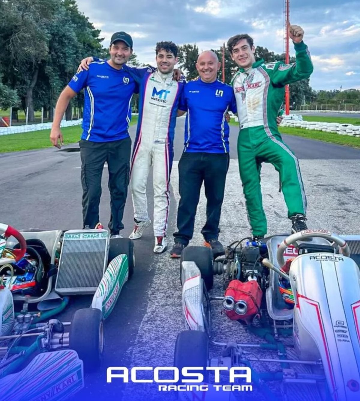 Franco Colapinto compartió con Acosta Racing Team. Franco Colapinto compartió con Acosta Racing Team.