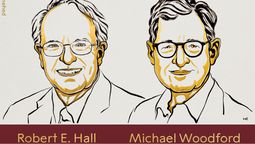 Los norteamericanos Robert E. Hall y Michael Woodford fueron galardonados por sus estudios sobre estabilización macroeconómica y políticas monetarias.