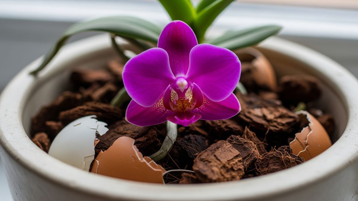 Descubre por qué no debes colocar cáscaras de huevo en el sustrato de tus orquídeas.