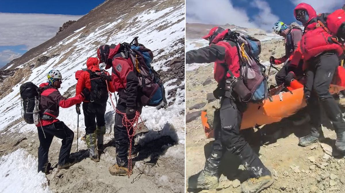 El andinista estadounidense estaba en mal estado de salud y los médicos ordenaron que fuese evacuado del Aconcagua.