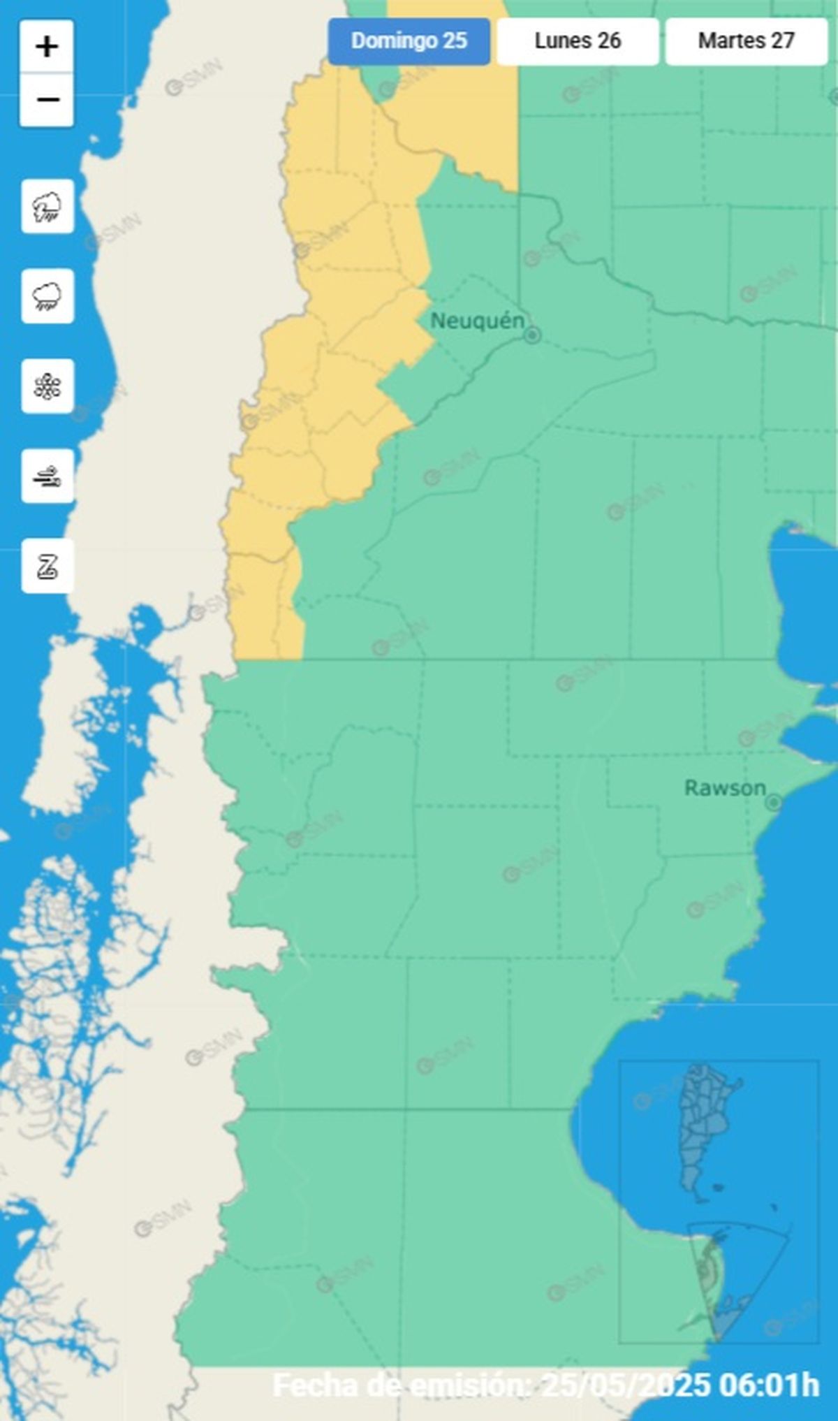 Esta es la provincia afectada Esta es la provincia afectada