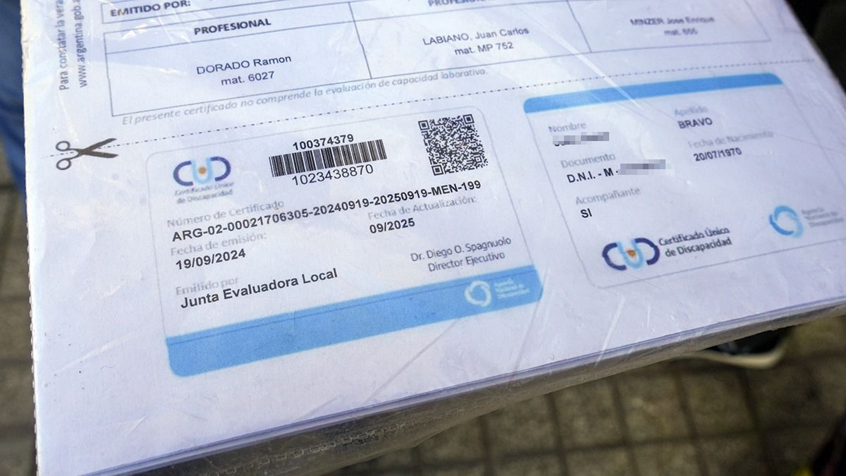 Certificado Único de Discapacidad