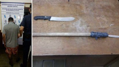 El joven golpeó a su pareja y al bebe que ella tenía en brazos y luego amenazó de muerte al padrastro de la joven. Fue detenido por la policía