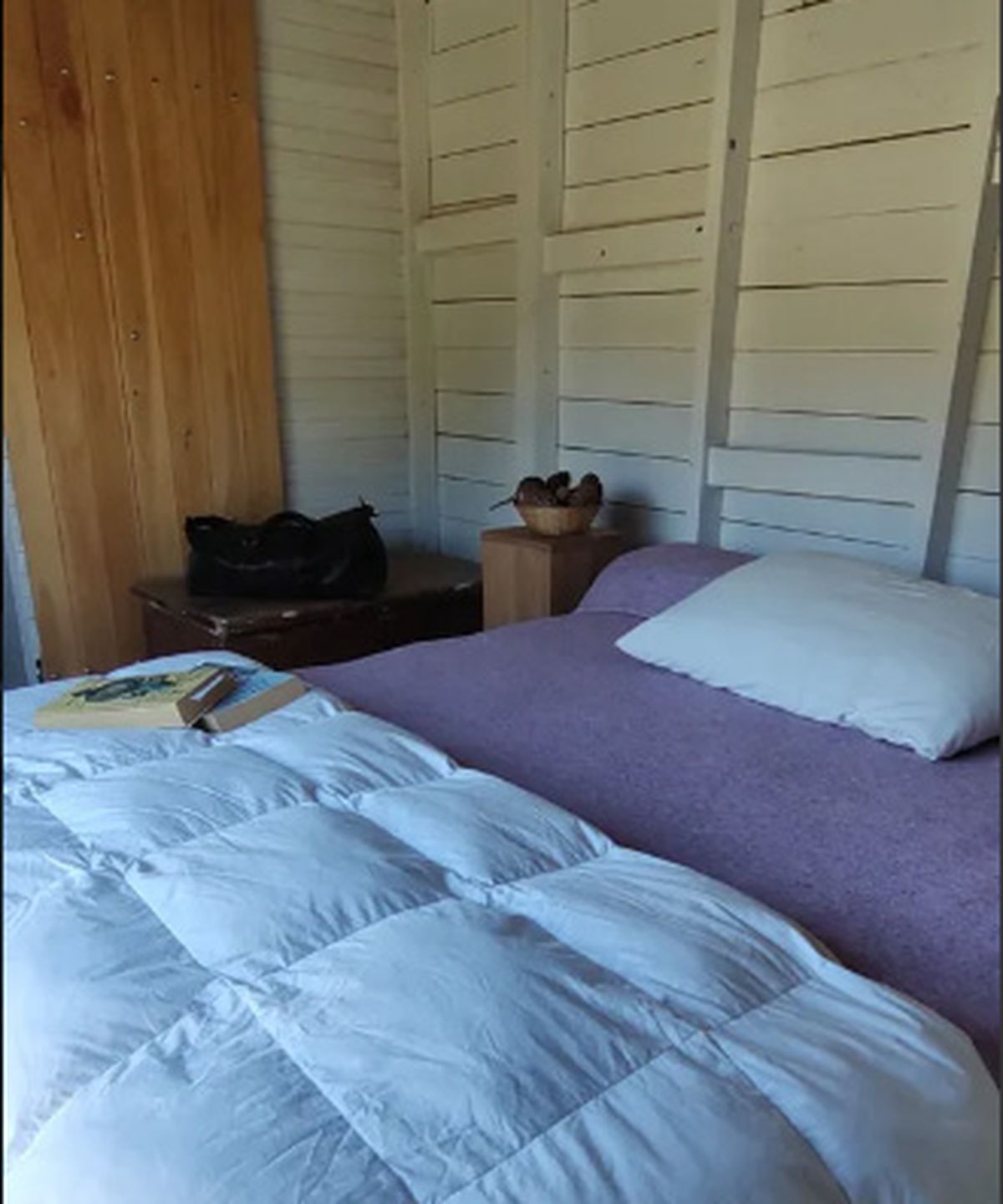 El dormitorio de una Tiny house. El dormitorio de una Tiny house.