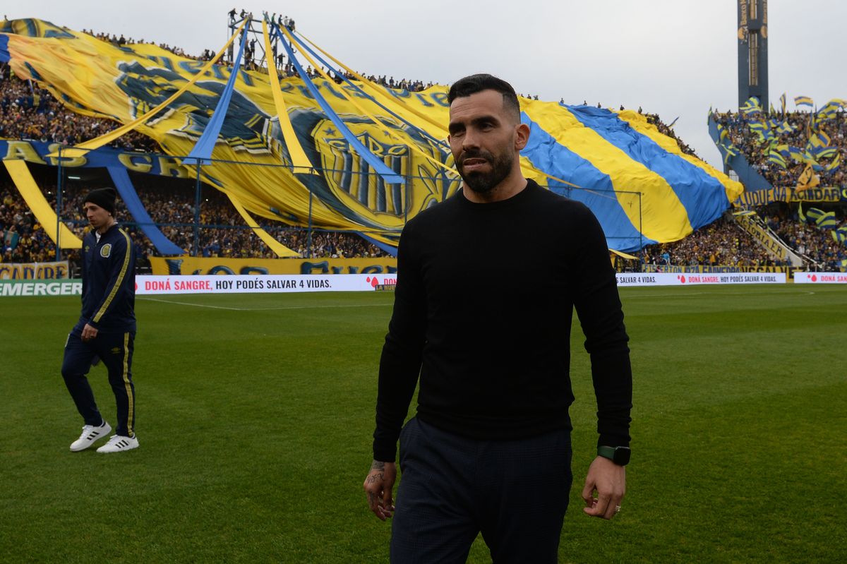 Carlos Tevez y una gran alegría para todos los hinchas de Rosario Central en el clásico ante Newell's