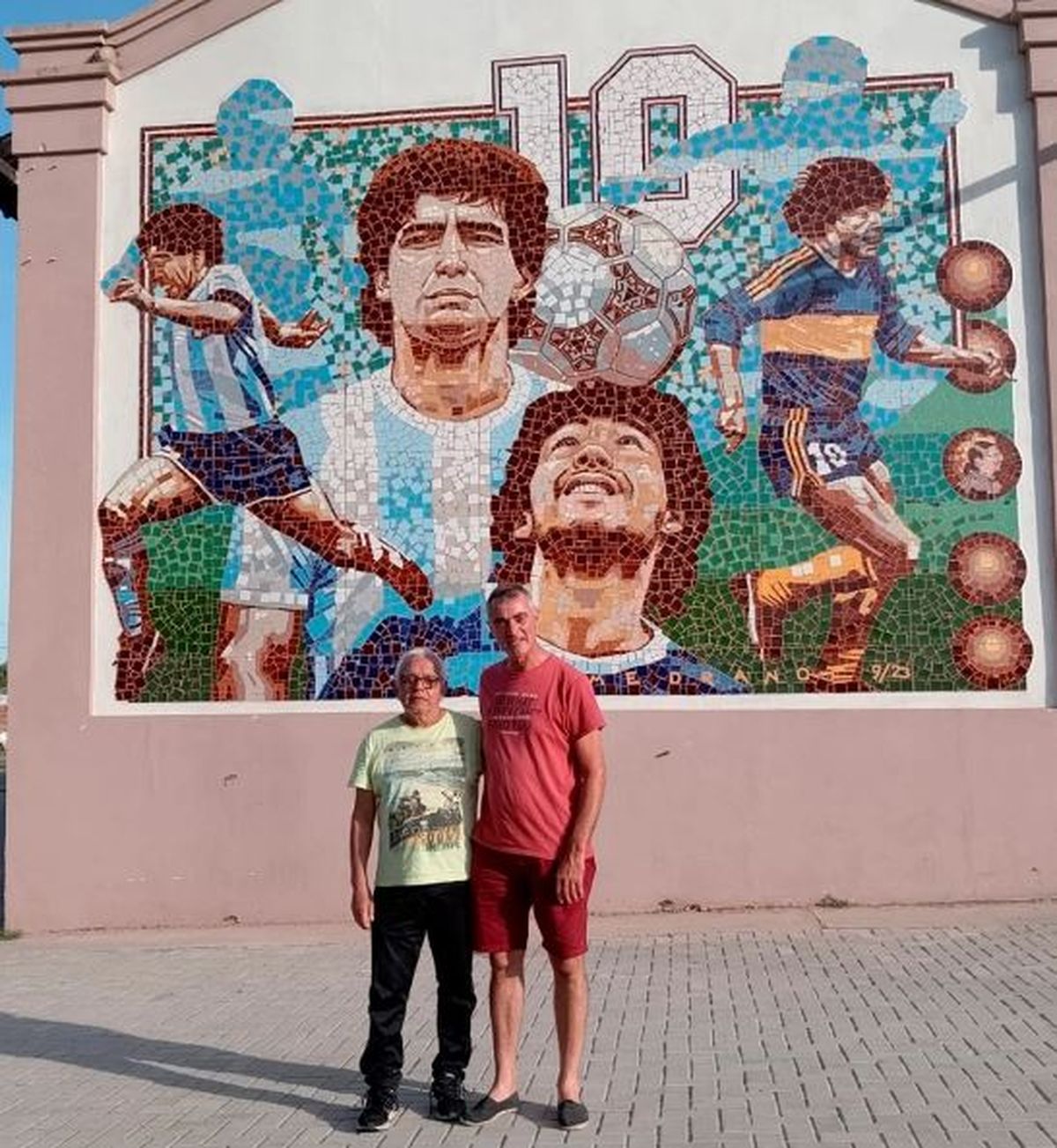 El mural de Maradona, Medrano y Gaioli. / Gentileza El mural de Maradona, Medrano y Gaioli. / Gentileza 