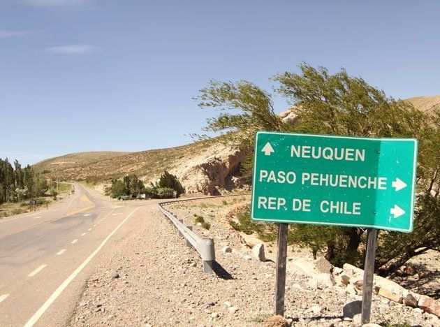 El agreste paisaje del Paso Pehuenche, en Malargüe.