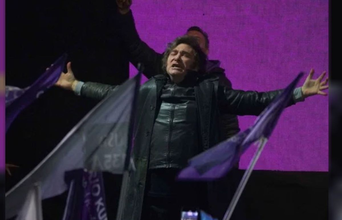 Javier Milei estuvo muy efusivo en su discurso. Javier Milei estuvo muy efusivo en su discurso.