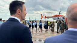 Luis Petri presentó 2 helicópteros para la IV Brigada Aérea de Mendoza.