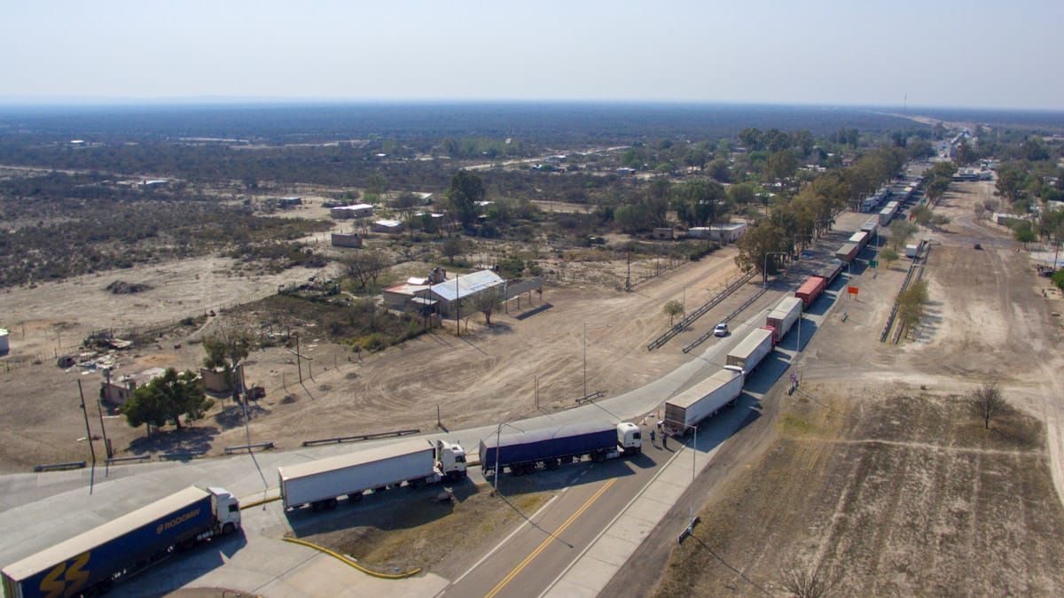 Las increíbles imágenes del corte de San Luis tomadas desde un dron. Foto: Martín Pravata