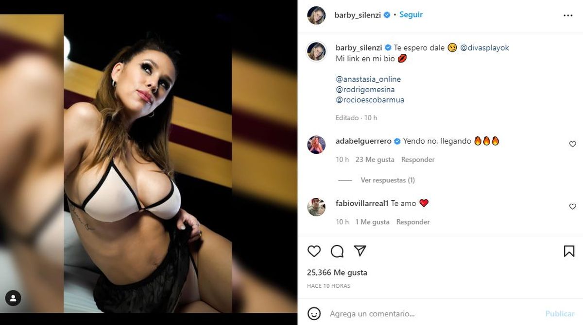 Video: Barby Silenzi subió nuevo contenido a Divas Play y explotó todo