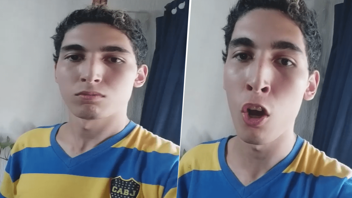 Alejo Devil es conocido por sus videos defendiendo a Boca.