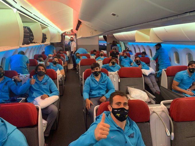 Los Pumas llegaron a Sidney tras un largo viaje.