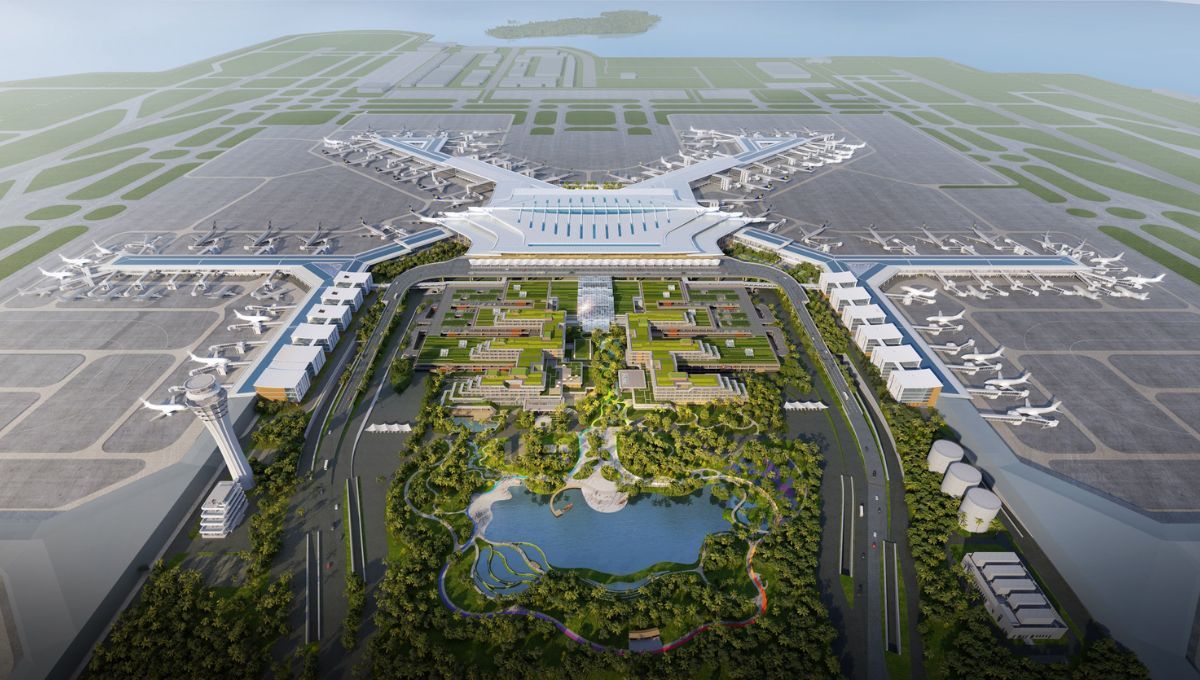 Construyen el aeropuerto del futuro: una infraestructura lista para recibir a los aviones más grande del mundo