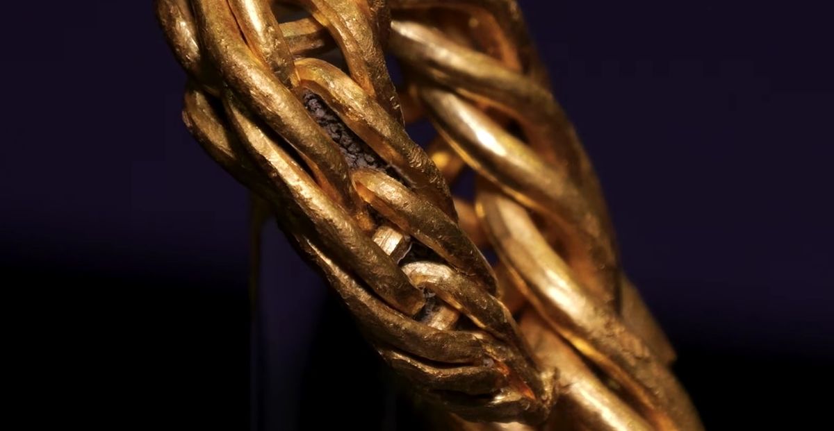 Un detalle del descubrimiento realizado tras 50 años de búsqueda. Un detalle del descubrimiento realizado tras 50 años de búsqueda.