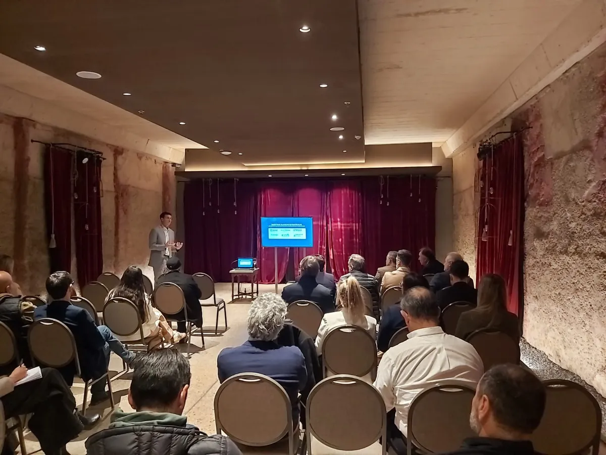 Fernando Galante, CEO de Chimpay Inversiones, durante la presentación de la firma como la primera gestora de fondos de inversión de Mendoza