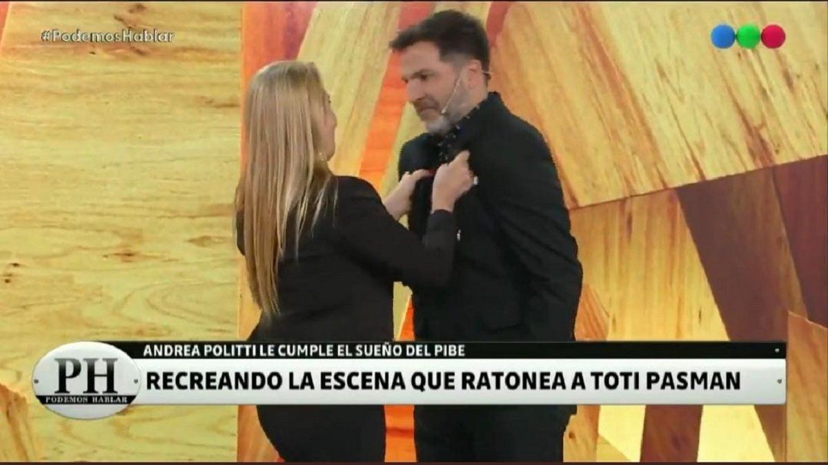 Andrea Politti y Toty Pasman recrearon una escena de la película El amor menos pensado, entre ella y Ricardo Darín. Un momento mágico