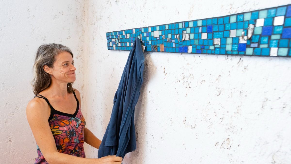 El año pasado hizo tres encuentros con personas que querían aprender de mosaiquismo. El año pasado hizo tres encuentros con personas que querían aprender de mosaiquismo.