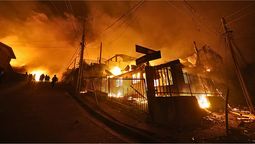 Devastadores incendios en el sur de Chile.