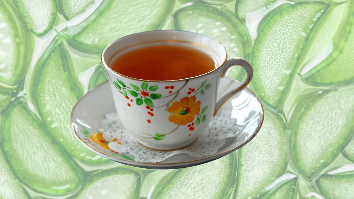 Té de aloe vera. Té de aloe vera.