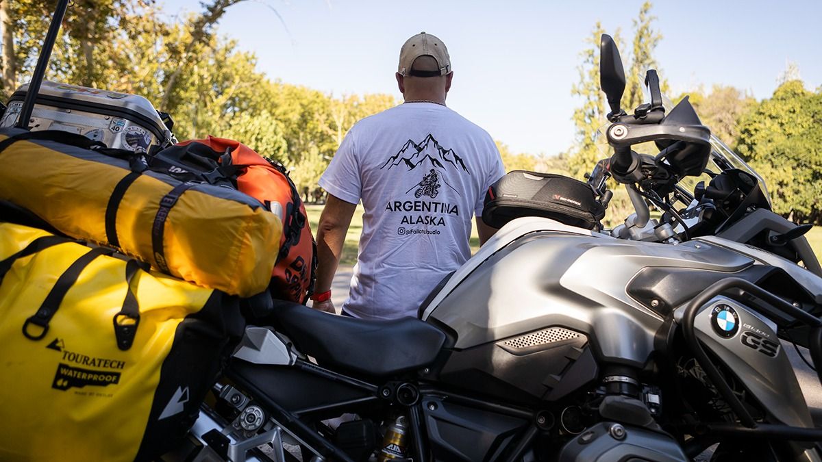 Desde chico Claudio tuvo el sueño de rutear en moto, pero aprendió hace nueve años. Desde chico Claudio tuvo el sueño de rutear en moto, pero aprendió hace nueve años.
