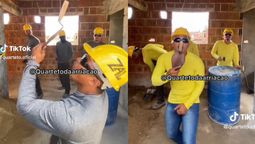 Son albañiles, hacen música con sus herramientas y son furor en Tiktok