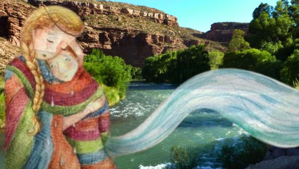 El río Atuel da lugar a una leyenda triste, pero milagrosa. Fuente: YouTube. El río Atuel da lugar a una leyenda triste, pero milagrosa. Fuente: YouTube.