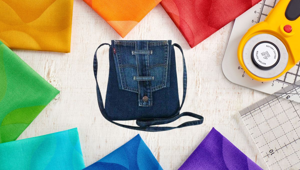 DIY de costura en casa: te enseño a coser una bandolera para niños usando unos jeans