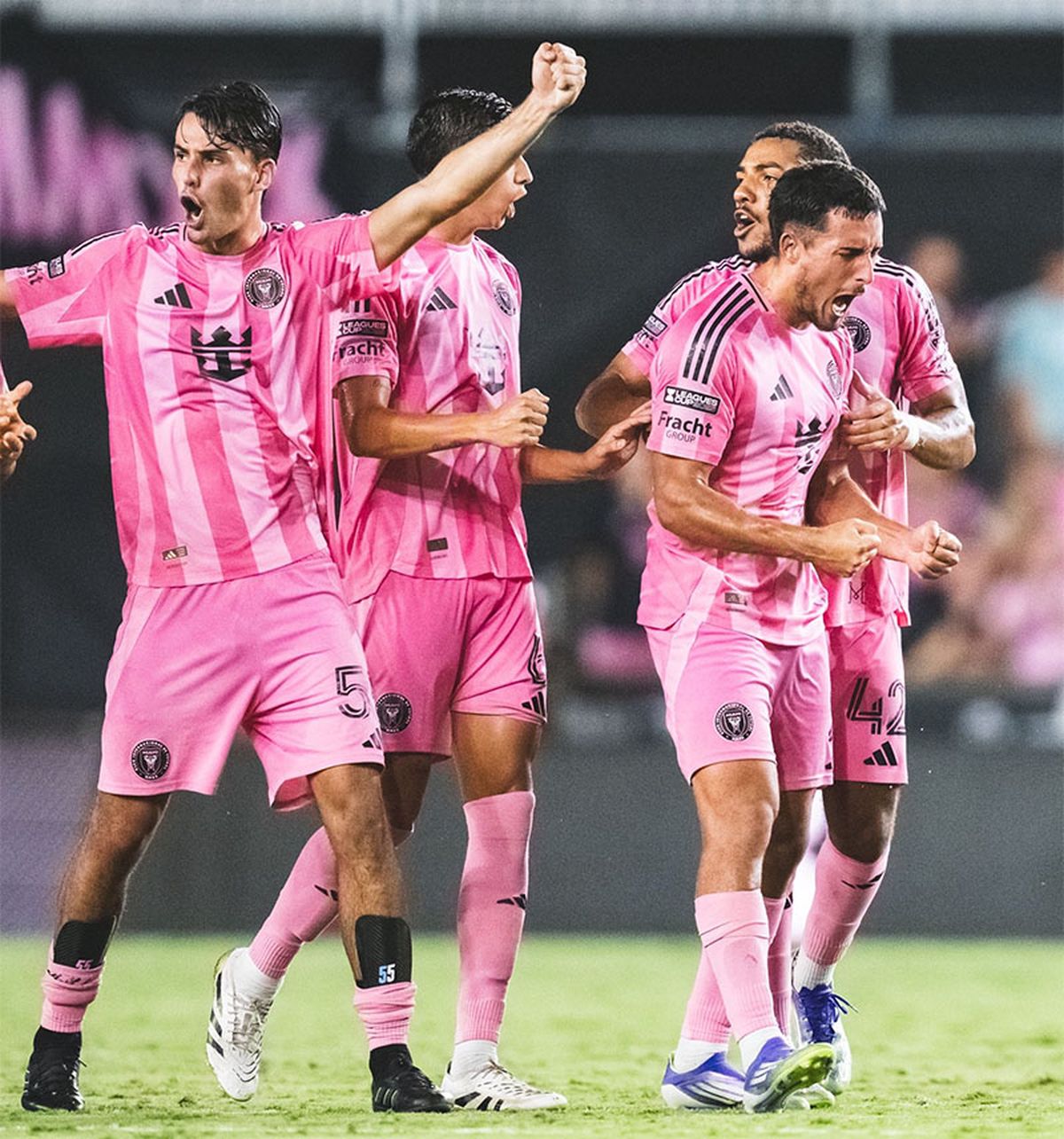 Inter Miami festeja. Inter Miami festeja.