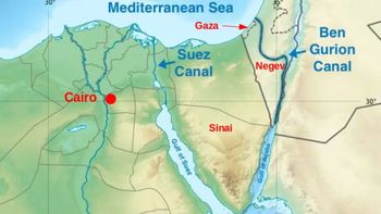 Ni Suez ni Panamá: la nueva ruta marítima que Israel proyectó para conectar Asia y Europa Ni Suez ni Panamá: la nueva ruta marítima que Israel proyectó para conectar Asia y Europa