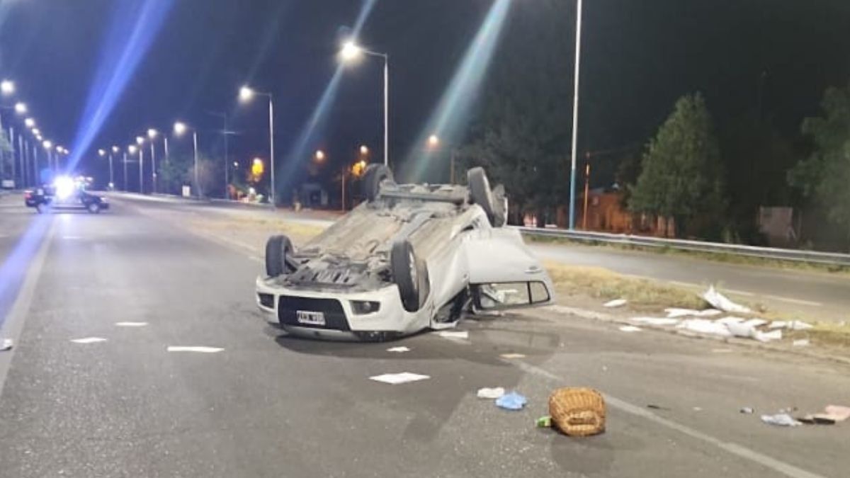 El accidente ocurrido el 1 de enero en San Carlos. Fuente: Ministerio de Seguridad.