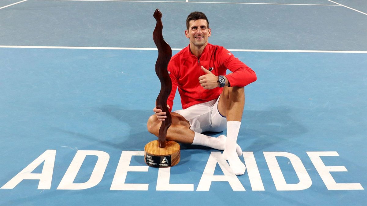 Novak Djokovic comenzó el 2023 ganando Adelaida y promete hacer lo suyo en el Abierto de Australia