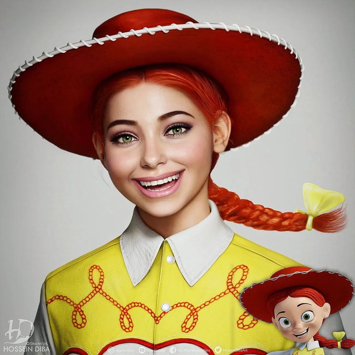 Así de hermosa se vería Jessie de Toy Story en la vida real, según la  Inteligencia Artificial