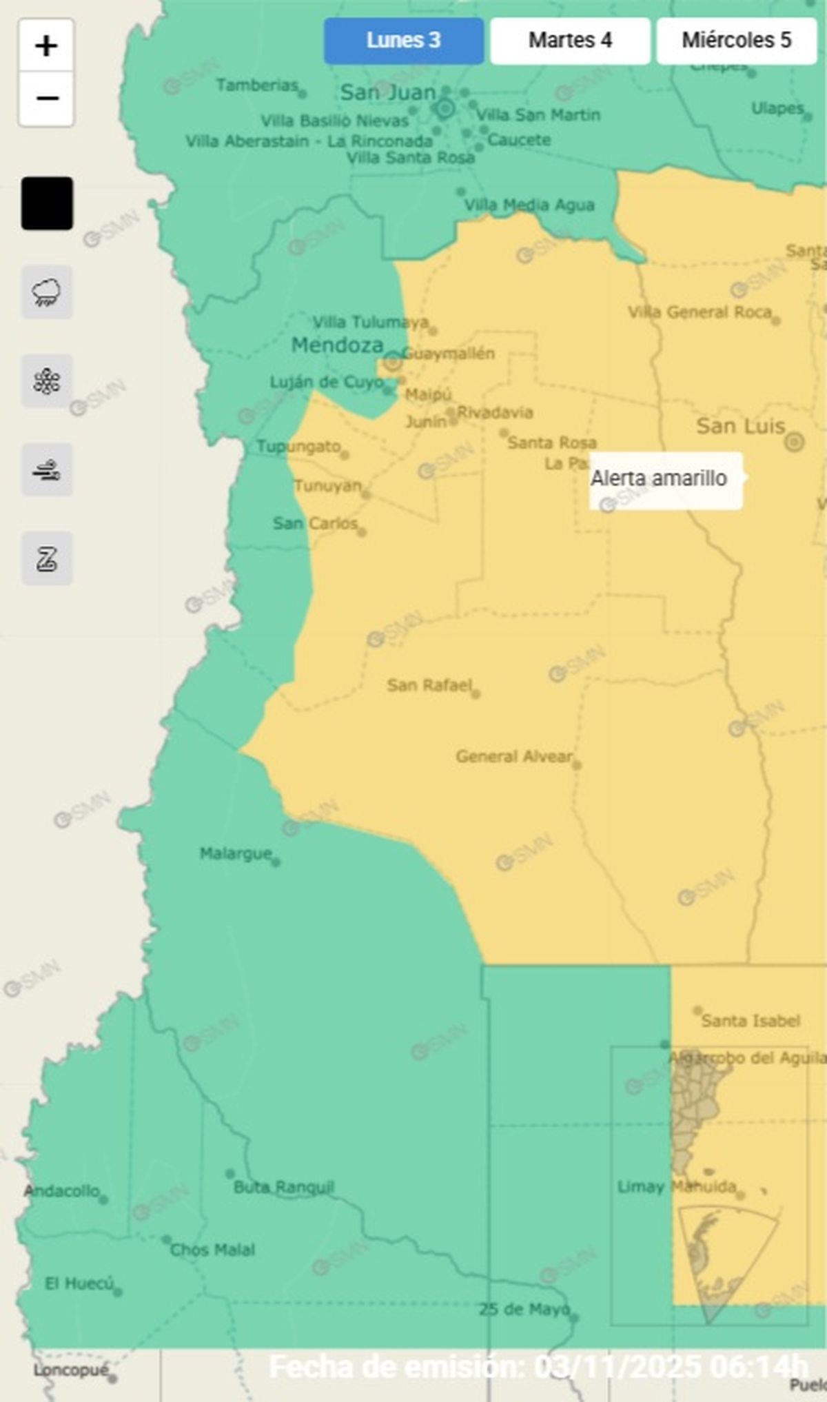 Estos son los departamentos afectados. Estos son los departamentos afectados.