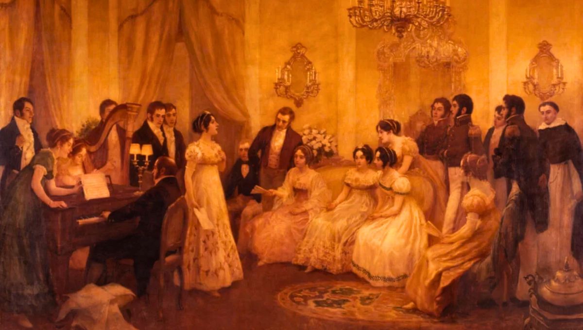 Esta imagen muestra la vestimenta que se usaba en aquella época Esta imagen muestra la vestimenta que se usaba en aquella época