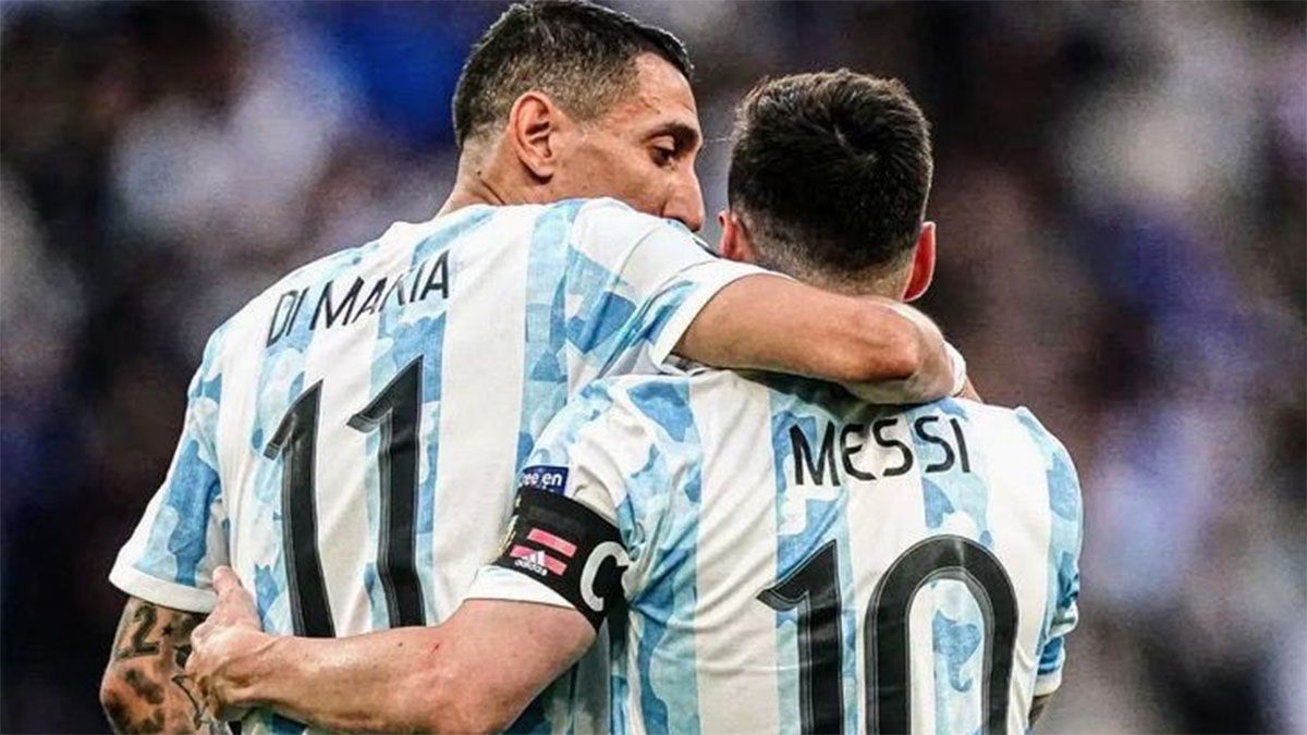 Ángel Di María y Lionel Messi.