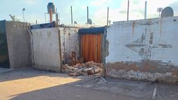 Así quedó el frente de la casa donde falleció la niña de 3 años.