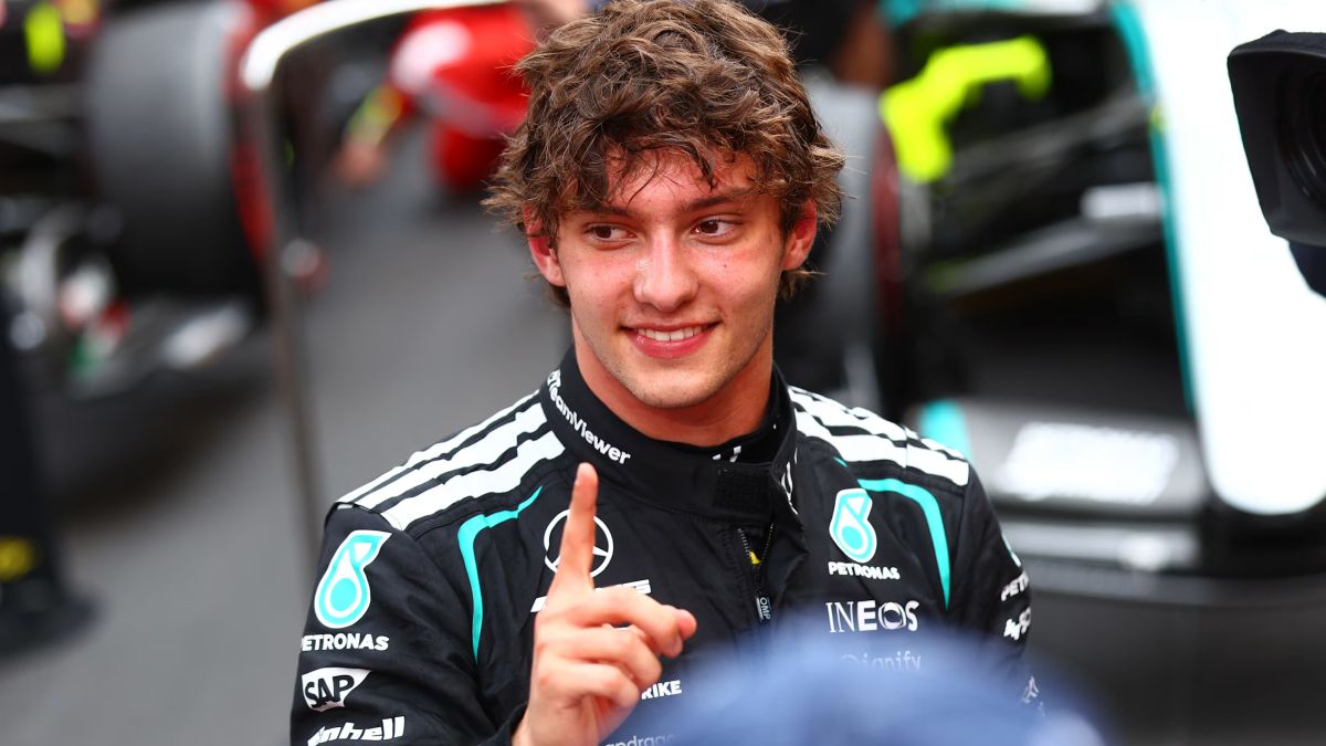 Kimi Antonelli. El piloto de Mercedes se acerca cada vez más a lograr el título de campeón de la Fórmula 1. Kimi Antonelli. El piloto de Mercedes se acerca cada vez más a lograr el título de campeón de la Fórmula 1.