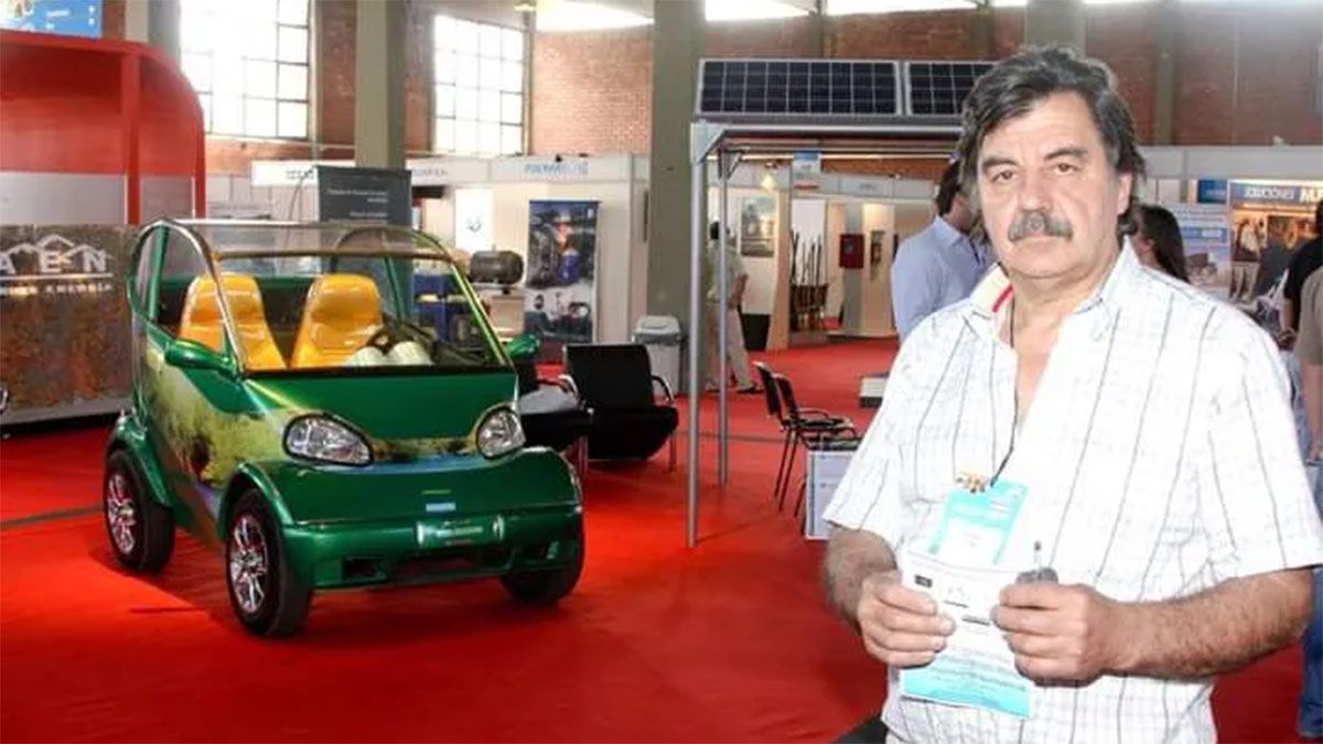 José Abdala construyó 10 vehículos eléctricos y solares. Dice que en Argentina no se puede avanzar hasta que se fabriquen en el país baterías de litio