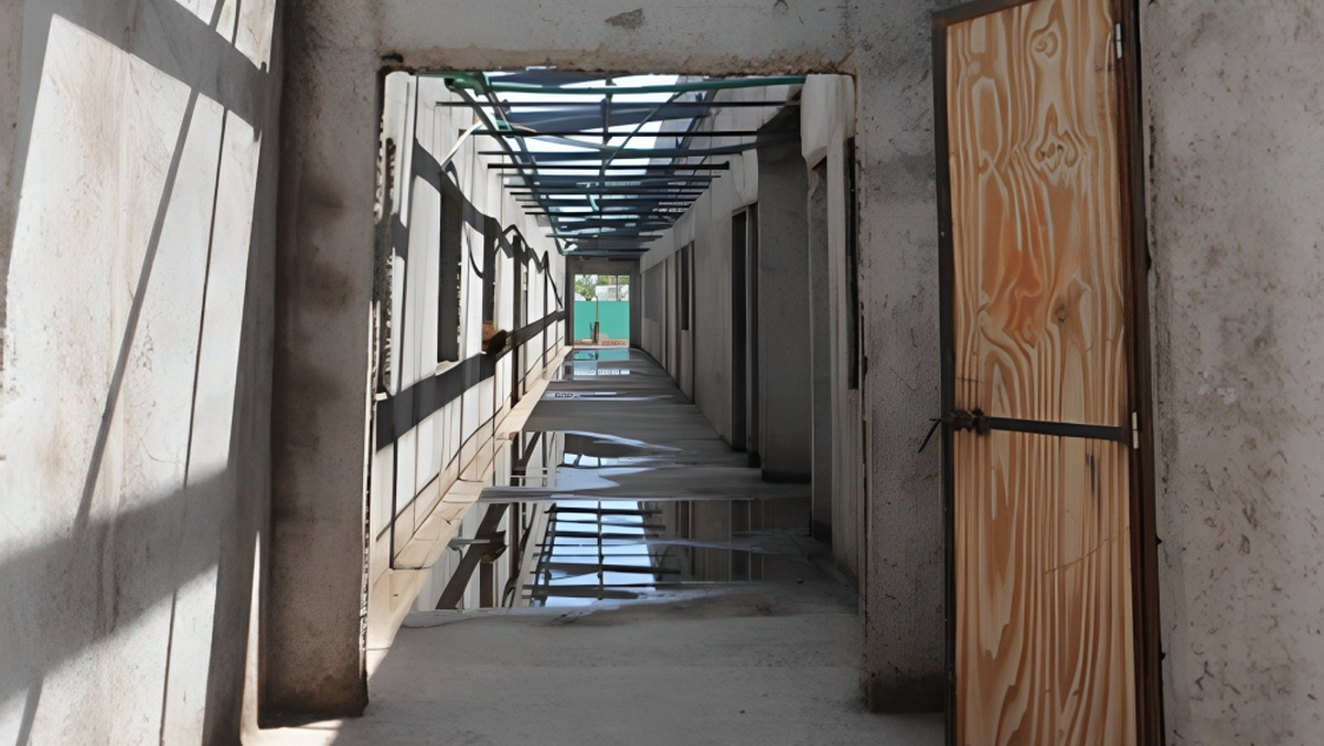 Una parte del hospital de Luján de Cuyo aún no está terminada.