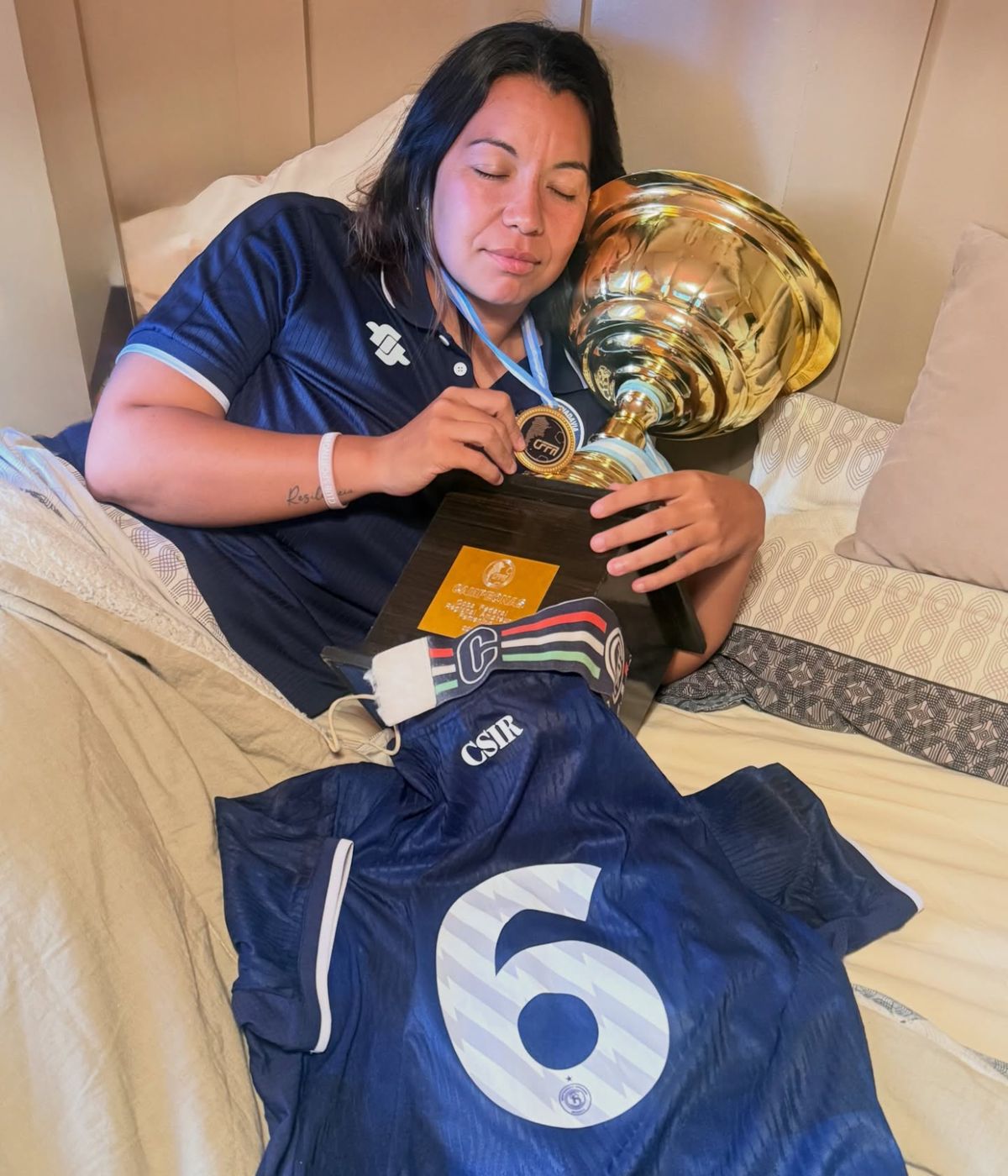 El sue&ntilde;o de campeona. Damaris Prieto es part&iacute;cipe del crecimiento del f&uacute;tbol femenino de Mendoza.